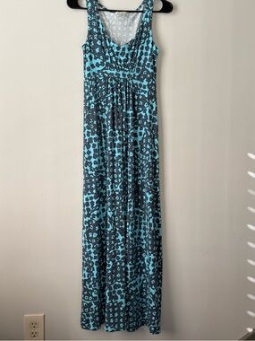 Boden | Dresses | Boden Halter Neck Maxi Dress Floral Black Meadow Stretch  Jersey 6 | Poshmark
